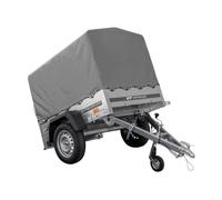 Kipper Anhänger 750 kg Garden Trailer 150 KIPP 150x106 cm [mit Hochplane, Hochspriegel und Stützrad]