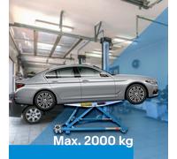 Kipphebebühne Mobile Werkstatt Wagenheber Kurzhub PKW Lift bis 2000 kg 2T BITUXX