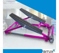 Kipphebebühne Kurzhub Wagenheber Mobile Werkstatt PKW Lift 2000kg Magenta BITUXX