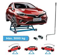 Kipphebebühne Kurzhub Wagenheber Mobile Werkstatt PKW Lift 3000kg Blau BITUXX