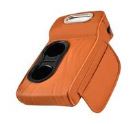 Kissen für die Mittelkonsole des Autos, Erhöhung der Armlehne, mit seitlicher Aufbewahrungstasche, multifunktionaler Organizer mit Getränkehalter für Auto