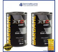Kit 2 L Öl Motor Bardahl XTC C60 5W-40 Racing & Sport Line + Serviceheft 2 L
