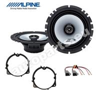 Kit 2 Lautsprecher Alpine 16,5Cm Vorne Für Fiat Qubo Ab 2008