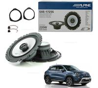 Kit 2 Lautsprecher Alpine Koaxial Vorne Hinten Für Fiat 500L 500X 6,5" 165mm