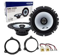 Kit 2 Lautsprecher Alpine SXE-1725S 6,5" 4 Ω 40 W 2-Wege für Nissan Juke F15/F16