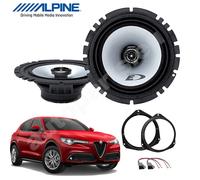 Kit 2 Lautsprecher Vorne Alpine SXE-1725S Für Alfa Romeo Stelvio