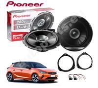 PIONEER TS-G1710F 17 cm Doppelmembranlautsprecher Set mit 2 Lautsprechern (je 280 W max., 40 W Sinus), kraftvoller Klang, hoher Wirkungsgrad, 49.7 mm Einbautiefe, 144 mm Einbauausschnitt, mit Gitter