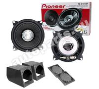 Kit 2 Pioneer 4" Vordere Lautsprecher Für Fiat Panda 141 Doppelkonus Schwarz