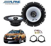 Kit 2 Vordere Lautsprecher Alpine SXE-1725S Für Dacia Sandero Ab 2013