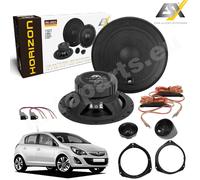 Kit 4 Lautsprecher ESX HZ6.2C 3 Ohm Vorne Für Opel Corsa D Ab 2006