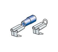 Kit 40 Flachstecker Mit Doppelverbindung - Blau Größe 6,3x0,8 Mm. Comp