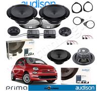 Kit 6 Lautsprecher Audison APK165 APX 6.5 für FIAT 500 Schwarz 6,5"