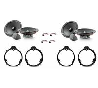 Kit 8 Focal Universal Lautsprecher Für Mercedes CLA (W117 - C117) 2012 - 2019