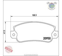 ATE Bremsbelagsatz, Scheibenbremse 13.0460-5600.2
