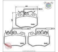 ATE 4x Bremsbeläge Bremsbelagsatz ATE Ceramic 13.0470-7117.2