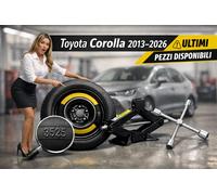 Kit Notrad Toyota Corolla 2013-2026 125/80 R17 5-Loch mit Wagenheber & Schlüssel
