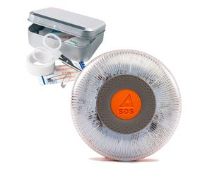 KIT PERSONALIZACIÓN SPORT, S.L. Flash-LED - Neues Notlicht für das Auto v16 iot mit Erste-Hilfe-Kit - orange Kunststoff FL-007