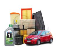 KIT Service Mercedes Klasse A W169 B W245 160 180 200 CDI 6L Mobil1 + 4 Filter