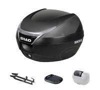 KIT SHAD SH34 Heckbaufettbox + Gepäckträger NIU NQI PRO 2018-2019