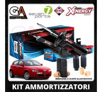 KIT Stoßdämpfer Vorne Hinten Komplett Sturzpads Alfa Romeo 147