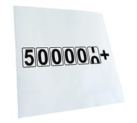 Kiwistar - Autoaufkleber - 500000+ km Kilometerzähler - schwarz - 20x4cm - Heckscheibe Auto Aufkleber wetterfest für Kfz LKW Mofa Truck - Sticker außen selbstklebend Tuning Zubehör für Fenster