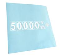 Kiwistar - Autoaufkleber - 500000+ km Kilometerzähler - Weiss - 40x8cm - Heckscheibe Auto Aufkleber wetterfest für Kfz LKW Mofa Truck - Sticker außen selbstklebend Tuning Zubehör für Fenster Fahrzeug