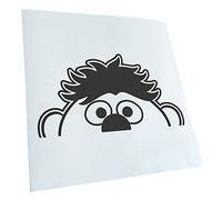 Kiwistar - Autoaufkleber - Dunkelgrau - 30x16cm Halber Ernie - Heckscheibe Auto Aufkleber wetterfest für Kfz LKW Mofa Truck - Sticker außen selbstklebend Tuning Zubehör für Fenster Fahrzeug Scheibe