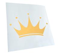 Kiwistar - Autoaufkleber - Goldchrom - 30x18cm Krone - Heckscheibe Auto Aufkleber wetterfest für Kfz LKW Mofa Truck - Sticker außen selbstklebend Tuning Zubehör für Fenster Fahrzeug Scheibe