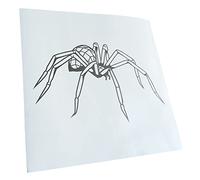 Kiwistar - Autoaufkleber - Polygon Spinne Figur Tier Art - silber - 16x10cm - Heckscheibe Auto Aufkleber wetterfest für Kfz LKW Mofa Truck - Sticker außen selbstklebend Tuning Zubehör für Fenster