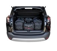 KJUST 4 Taschen Kofferraum Set spez. für OPEL CROSSLAND X / CROSSLAND schwarz