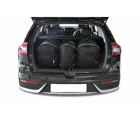 3 Kofferraumtaschen Set fahrzeugspezifisch für KIA NIRO I (DE) KJUST schwarz NEU