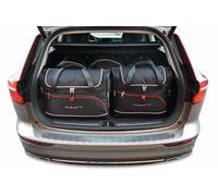 5 Kofferraumtaschen Set fahrzeugspezifisch für VOLVO V60 II (225) KJUST schwarz