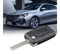 Klapp Schlüssel 2 Tasten Gehäuse HU83 passend für Peugeot 207 307 308 Citroen