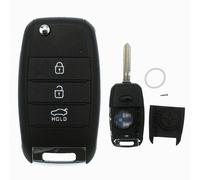 Klapp Schlüssel Gehäuse 3 Tasten für KIA 3 Tasten + Rohling Funk Fernbedienung