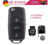 Klapp Schlüssel Gehäuse 3 Tasten Für VW Polo Beetle EOS Golf Tiguan Seat Skoda