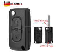 Klapp Schlüssel Gehäuse CE0523 für Citroen C2 C3 C4 Berlingo Peugeot 207 3008