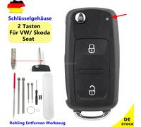 Klapp Schlüssel Gehäuse Fernbedienung 2 Tasten für VW Amarok T5 T6 + Werkzeug