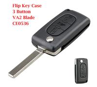 Klapp Schlüssel Gehäuse Fernbedienung 3 Tasten Für Peugeot Citroen Dispatch Fiat