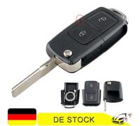 Klapp Schlüssel Gehäuse für VW Seat Skoda Golf 4 Bora Polo 9 T5 Sharan Multivan