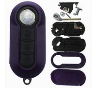 Klapp Schlüssel Gehäuse Funk Fernbedienung für FIAT Rohling SIP22 Cover LILA