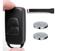 Klapp Schlüssel Gehäuse Funkschlüssel Fernbedienung Autoschlüssel 3 Tasten HU44 + Batterie kompatibel mit Mercedes Benz