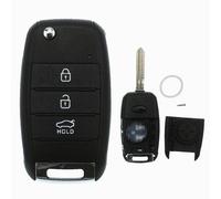 Klapp Schlüssel Gehäuse Funkschlüssel Fernbedienung Autoschlüssel 3 Tasten Rohling kompatibel mit Kia