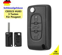 Klapp Schlüssel Gehäuse HU83 für Peugeot 308 207 307 CC RCZ Expert Citroen C5
