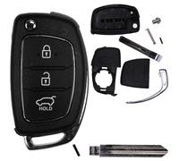 Klapp Schlüssel Gehäuse Rohling für Hyundai i20 i30 ix35 i40 Santa Fe Tucson