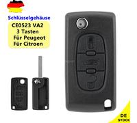 Klapp Schlüssel Gehäuse VA2 CE0523 für Peugeot 207 307 407 Citroen C4 C5