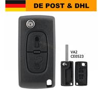 Klapp Schlüssel Gehäuse VA2 CE0523 für Peugeot 207 308 807 Citroen C2 C3 Jumpy