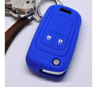 Klapp Schlüssel Hülle Cover Blau für Opel Astra J Corsa D Adam Meriva ab 2008