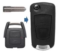 Klapp Schlüssel UMBAU Gehäuse Fernbedienung 2 Tasten YM28 Rohling kompatibel mit Opel