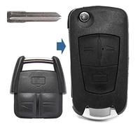Klapp Schlüssel UMBAU Gehäuse Fernbedienung 3 Tasten HU46 Rohling kompatibel mit Opel