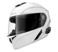 Klapphelm für Motorradfahrer mit Headset SENA Outrush R glänzend weiß S